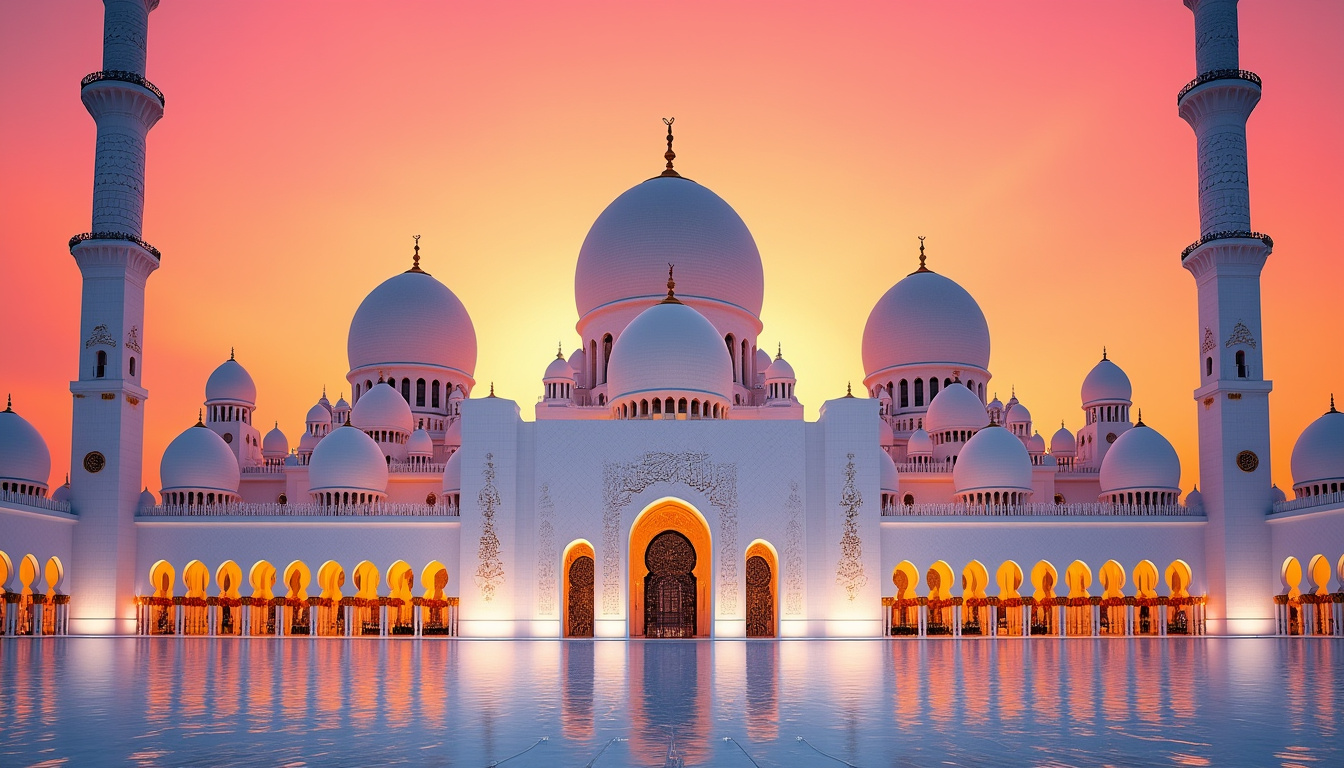 découvrez la mosquée sheikh zayed, un chef-d'œuvre architectural aux émirats. plongez dans son majestueux design, son histoire fascinante et son importance culturelle, faisant de cette mosquée un véritable bijou à explorer.