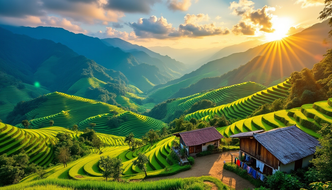 découvrez les magnifiques rizières en terrasses de banaue aux philippines, un site classé au patrimoine mondial de l'unesco. partez à l'aventure au cœur de paysages époustouflants, apprenez l'histoire fascinante de cette culture agricole millénaire et vivez des moments inoubliables au sein de la nature.