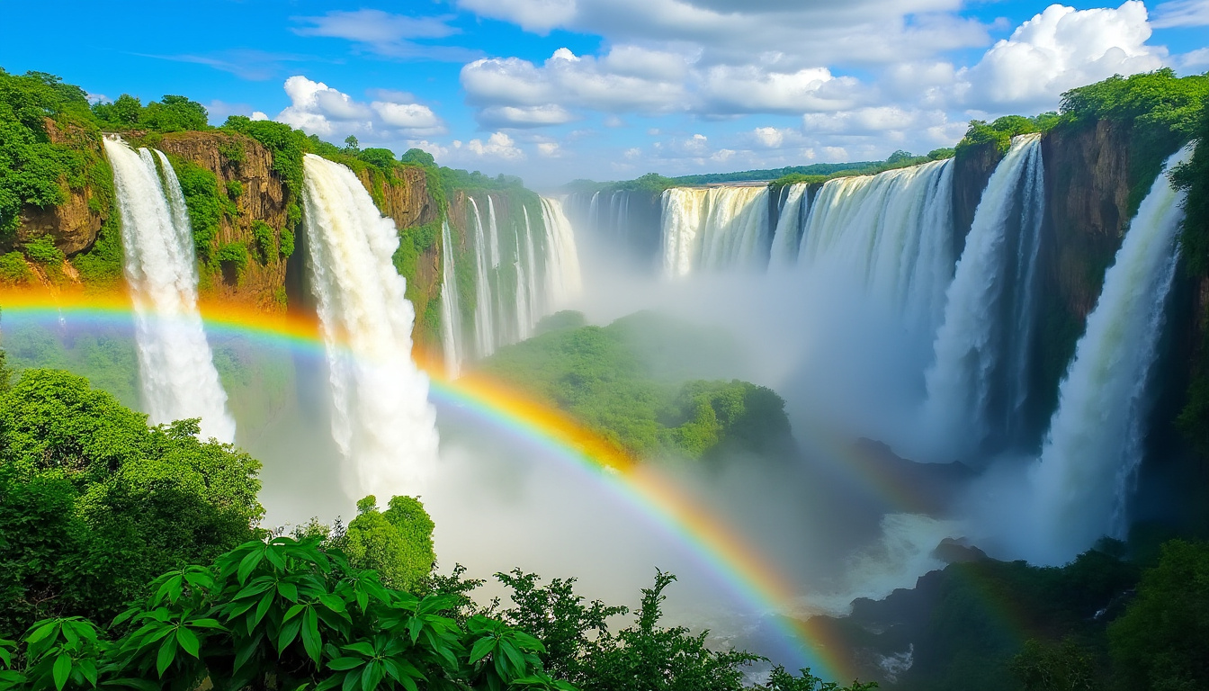 venez explorer les chutes d'iguaçu au brésil, un chef-d'œuvre naturel époustouflant. découvrez la beauté spectaculaire de cette merveille du monde, entre cascades majestueuses et biodiversité exceptionnelle. une expérience inoubliable au cœur de la nature.