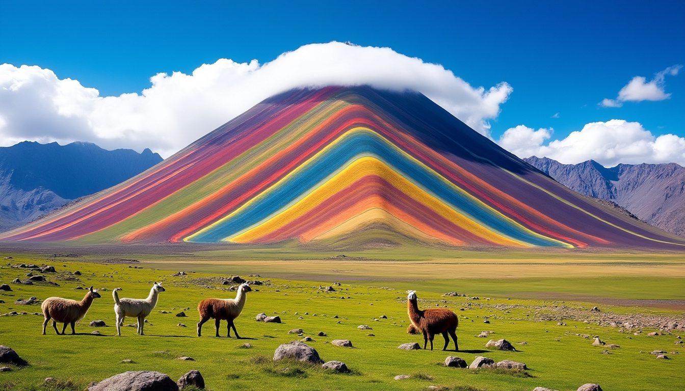 embarquez pour une aventure inoubliable au pérou et explorez la majestueuse montagne arc-en-ciel. découvrez des paysages époustouflants, une culture riche et des expériences uniques qui vous plongeront au cœur de ce pays fascinant. préparez-vous à vivre des moments magiques au sommet des andes !