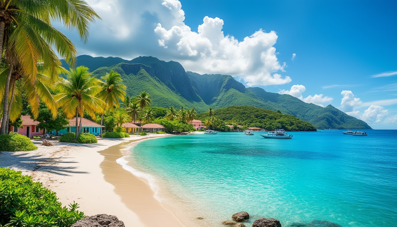 découvrez l'archipel enchanteur des saintes en guadeloupe, un véritable paradis tropical alliant plages de sable fin, eaux turquoise et paysages à couper le souffle. explorez ses charmants villages, profitez d'activités nautiques et laissez-vous séduire par la richesse de sa culture locale.