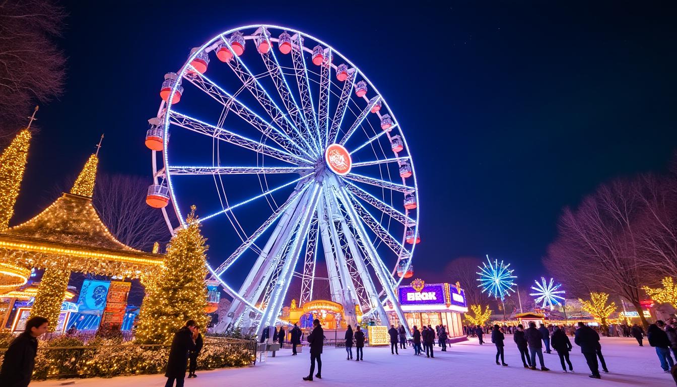 découvrez l'envoûtement hivernal de londres avec le winter wonderland, un festival magique où la ville se transforme en un véritable pays des merveilles. profitez des illuminations féériques, des attractions festives et de la chaleureuse atmosphère de noël au cœur de la capitale anglaise.
