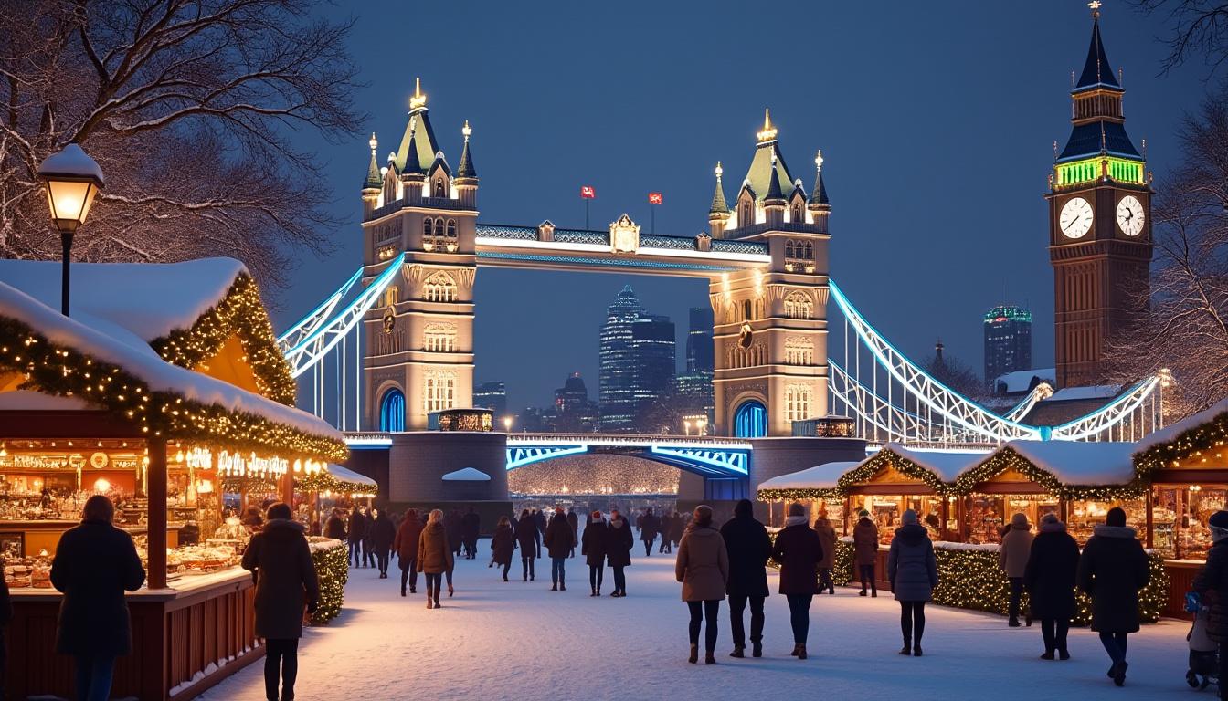 découvrez londres sous un nouveau jour avec le winter wonderland ! plongez dans un pays des merveilles hivernal où attractions féériques, marchés de noël et animations enchanteresses vous attendent. vivez la magie de l'hiver dans la capitale anglaise.