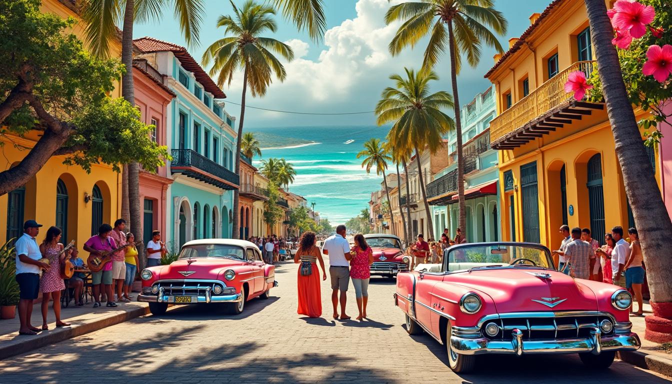 découvrez cuba, une destination caribéenne fascinante où la culture vibrante rencontre des trésors naturels époustouflants. explorez ses plages idylliques, sa musique envoûtante et son riche patrimoine, pour une expérience inoubliable au cœur des caraïbes.