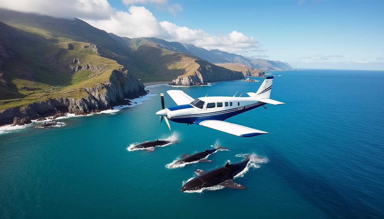 vivez une expérience inoubliable avec un vol au-dessus des majestueuses baleines de kaikoura en nouvelle-zélande. admirez la beauté spectaculaire de ces créatures géantes dans leur habitat naturel, tout en profitant de vues époustouflantes sur le paysage marin. réservez votre aventure aquatique dès maintenant !