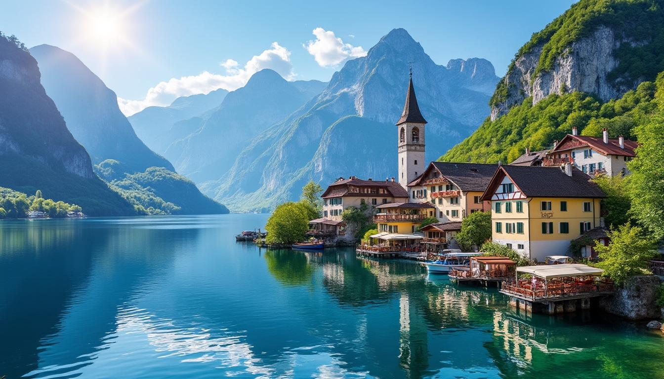 plongez dans l'enchantement d'hallstatt et explorez la splendeur des lacs autrichiens à travers une promenade mémorable. admirez des paysages à couper le souffle et laissez-vous séduire par le charme de ce village pittoresque.