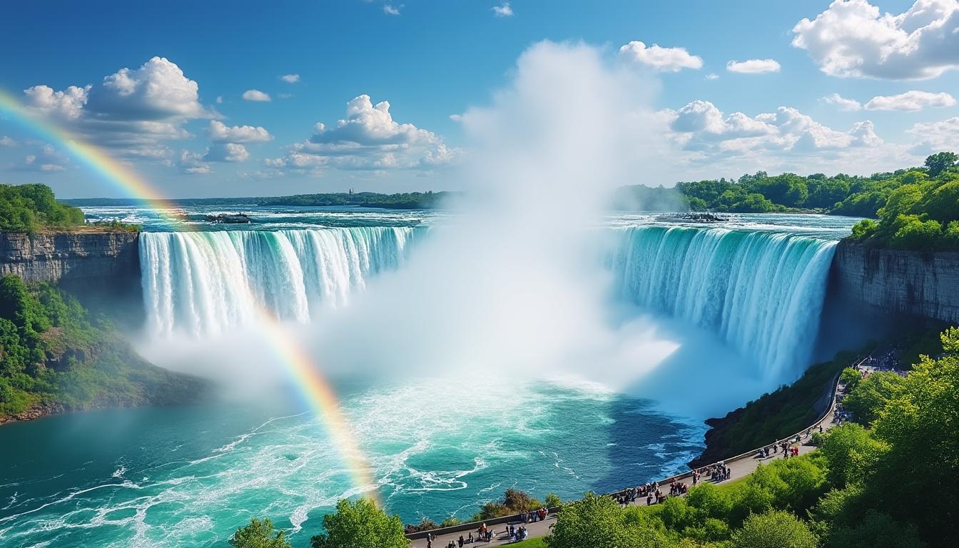 découvrez la majesté des chutes du niagara au canada : un spectacle naturel impressionnant, idéal pour une expérience inoubliable et des souvenirs mémorables au cœur de paysages grandioses.