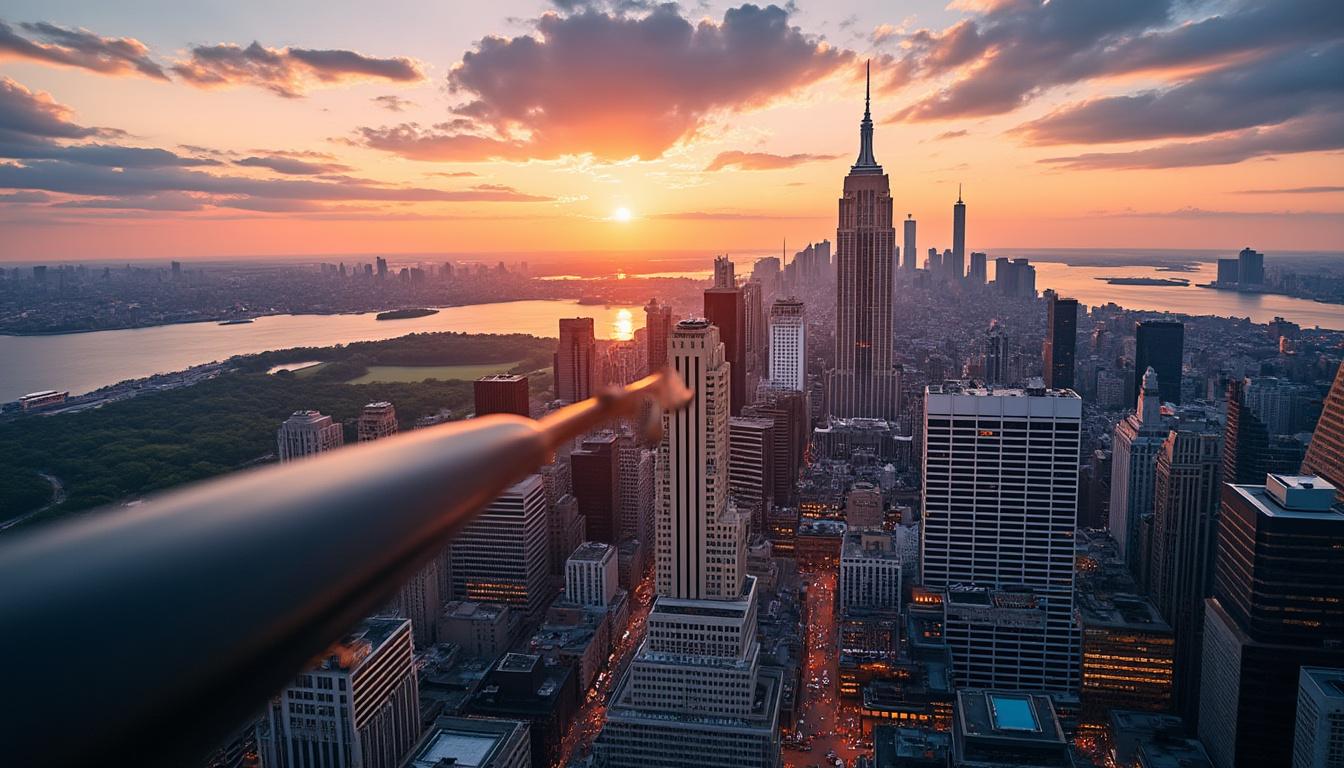 vivez une expérience inoubliable à new york : admirez la ville sous un nouvel angle en survolant ses sites emblématiques lors d'un vol en hélicoptère. sensations fortes et vues panoramiques garanties !