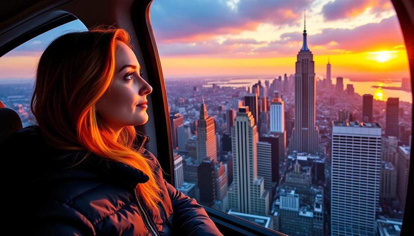 découvrez new york sous un angle inédit grâce à un survol en hélicoptère ! vivez une expérience inoubliable et admirez les monuments emblématiques de la ville comme vous ne les avez jamais vus.