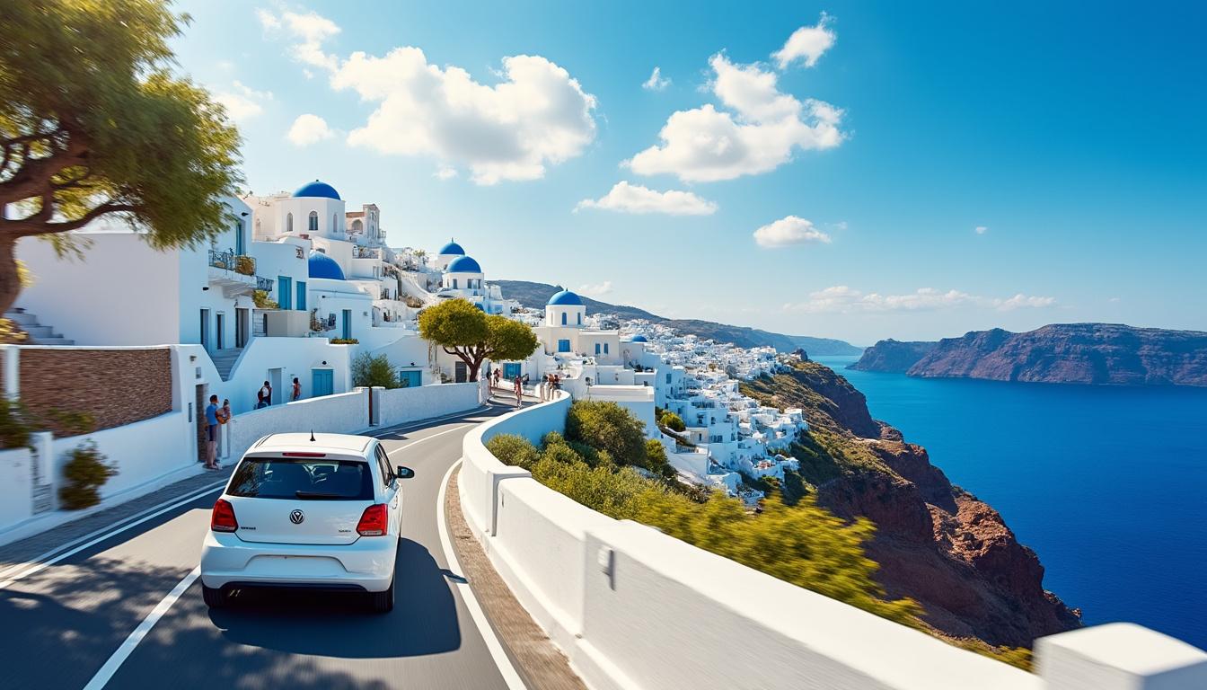 découvrez santorin, l’île grecque aux panoramas époustouflants et aux villages blancs emblématiques. un séjour inoubliable à vivre au moins une fois dans sa vie pour ses couchers de soleil, sa gastronomie et ses plages uniques.
